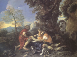 Herminia and Vafrino Tending the Wounded Tancred (mk05)